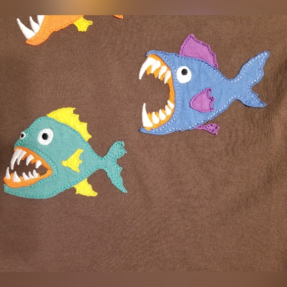 2013 euc Mini Boden boys 9-10 years piranha fish tee - Picture 7 of 10